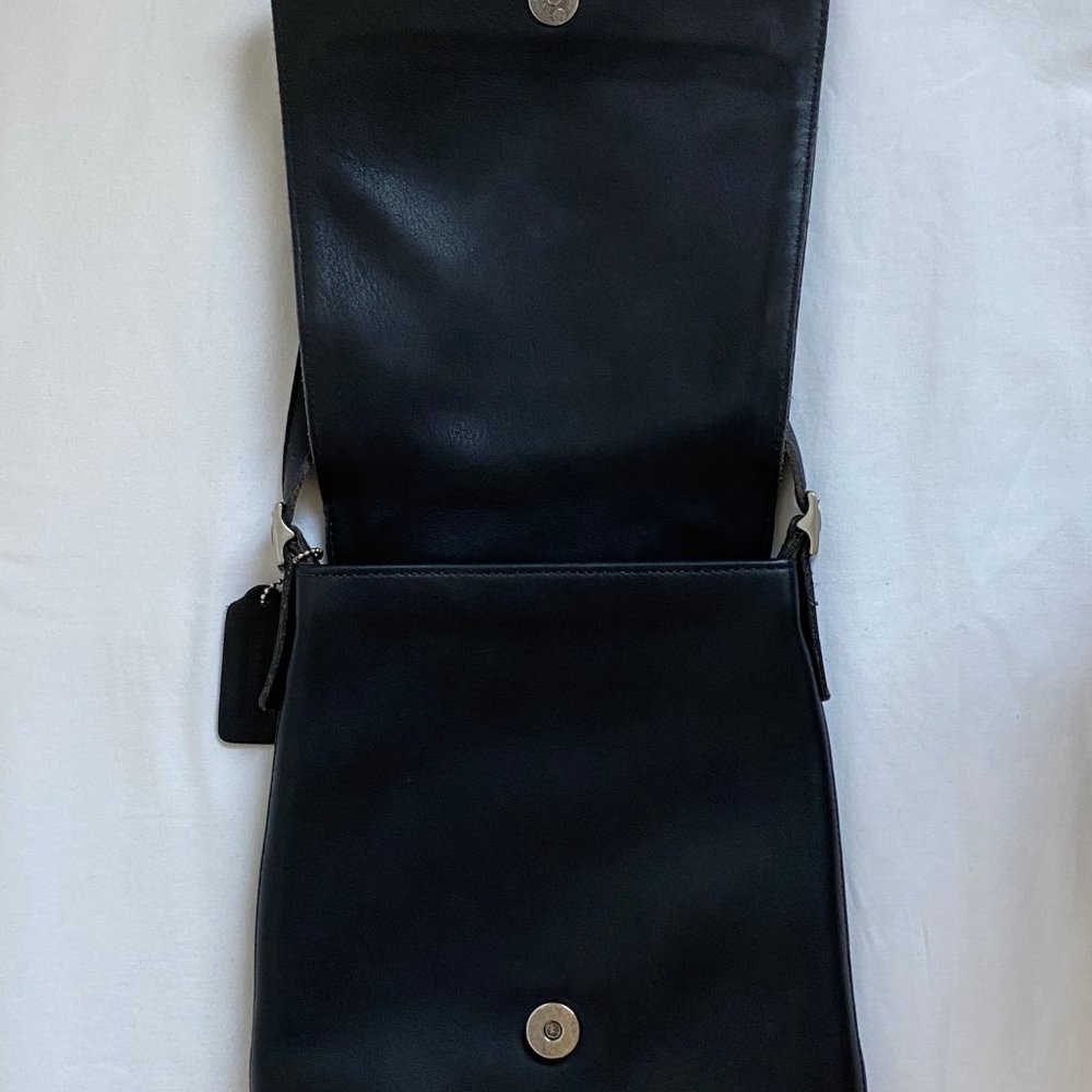 Vintage Black Coach Shoulder Bag - Picture 2 of 7